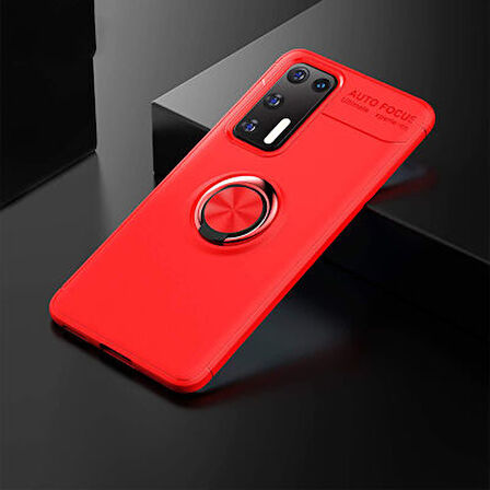 Huawei P40 Kılıf Yüzüklü Şık Premium Silikon Kapak RCV/Ravel