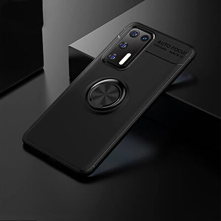Huawei P40 Kılıf Yüzüklü Şık Premium Silikon Kapak RCV/Ravel