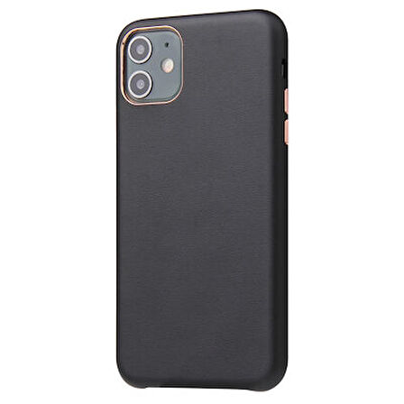 Apple iPhone 11 Kılıf İçi Kadife Kaplı Pu Deri Kablosuz Şarj Destekli Kapak RCV/Eyzi