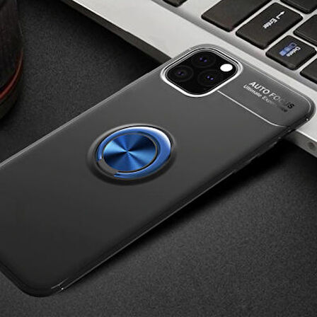 iPhone 11 Pro Kılıf Yüzüklü Şık Premium Silikon Kapak RCV/Ravel