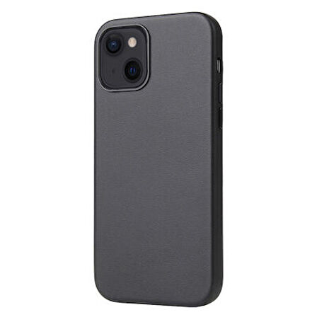 Apple iPhone 13 Kılıf İçi Kadife Kaplı Pu Deri Kablosuz Şarj Destekli Kapak RCV/Eyzi