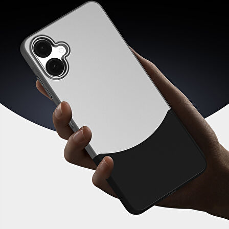 İphone 15 Kılıf M-Safe Özellikli Çift Parçalı Ultra İnce Sert Kapak RCV/Duble