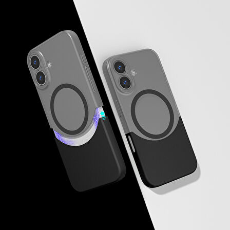 İphone 16 Kılıf M-Safe Özellikli Çift Parçalı Ultra İnce Sert Kapak RCV/Duble