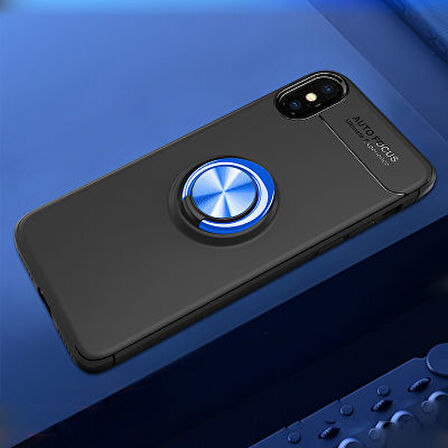 iPhone XS Kılıf Yüzüklü Şık Premium Silikon Kapak RCV/Ravel