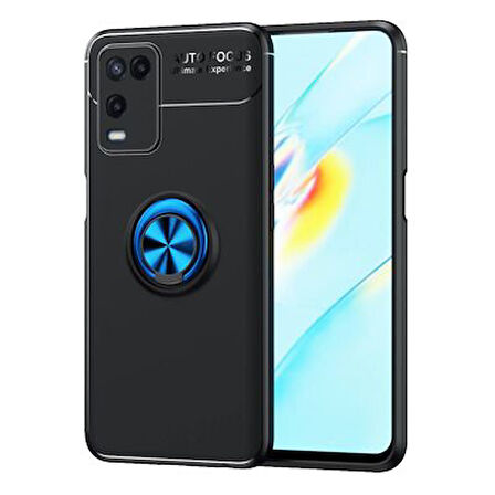 Oppo A54 4G Kılıf Yüzüklü Şık Premium Silikon Kapak RCV/Ravel
