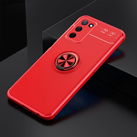 Oppo A55 5G Kılıf Yüzüklü Şık Premium Silikon Kapak RCV/Ravel