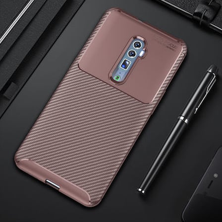 Oppo Reno 10X Zoom Kılıf El İzi Yapmayan Yüksek Kaliteli Silikondan Üretilmiş Premium Kapak RCV/Negro