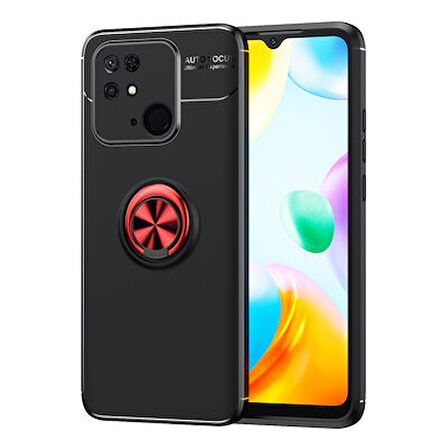 Poco C40 Kılıf Yüzüklü Şık Premium Silikon Kapak RCV/Ravel