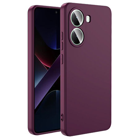 Poco X7 Pro  Lansman Kılıf İçi Dolgulu Esnek Soft Yapılı Premium Silikon Kapak RCV/Mara