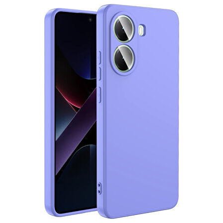 Poco X7 Pro  Lansman Kılıf İçi Dolgulu Esnek Soft Yapılı Premium Silikon Kapak RCV/Mara