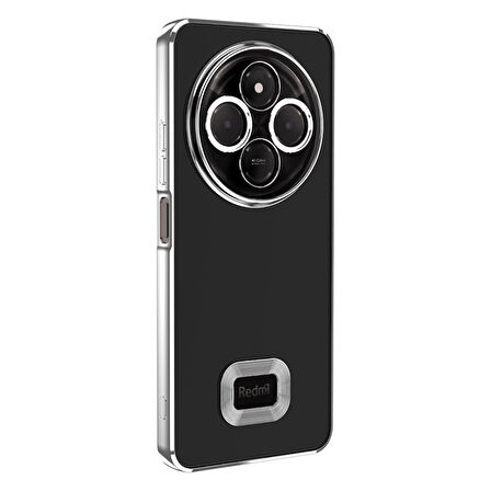 Redmi 14C 4G Uyumlu Kenarları Parlak ve Logo Detaylı Şık Esnek Silikon Kapak RCV/Omega