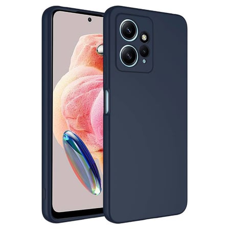 Redmi Note 12 4G Lansman Kılıf İçi Dolgulu Esnek Soft Yapılı Premium Silikon Kapak RCV/Mara