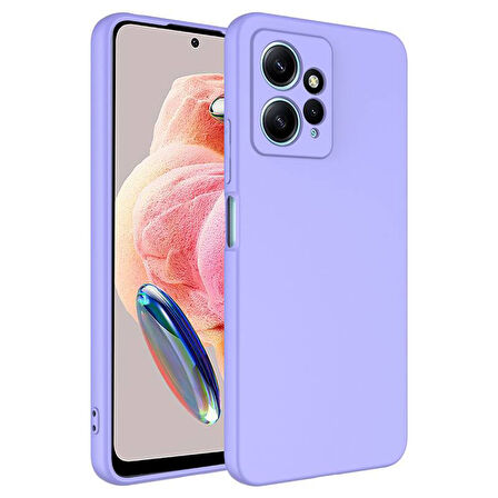 Redmi Note 12 4G Lansman Kılıf İçi Dolgulu Esnek Soft Yapılı Premium Silikon Kapak RCV/Mara