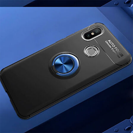 Redmi Note 7 Kılıf Yüzüklü Şık Premium Silikon Kapak RCV/Ravel