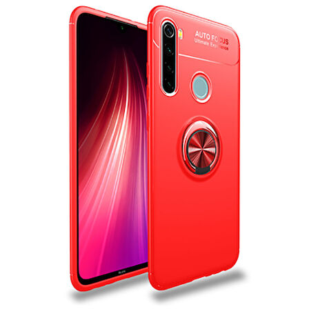 Redmi Note 8T Kılıf Yüzüklü Şık Premium Silikon Kapak RCV/Ravel