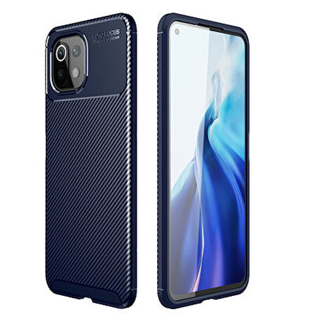 Xiaomi Mi 11 Lite Kılıf El İzi Yapmayan Yüksek Kaliteli Silikondan Üretilmiş Premium Kapak RCV/Negro