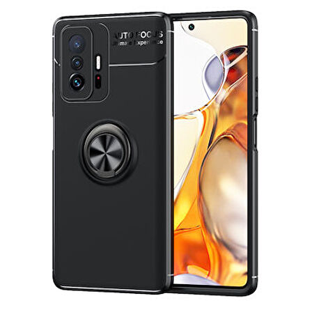 Xiaomi Mi 11T 5G Kılıf Yüzüklü Şık Premium Silikon Kapak RCV/Ravel