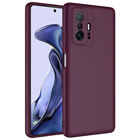 Xiaomi Mi 11T Pro 5G Lansman Kılıf İçi Dolgulu Esnek Soft Yapılı Premium Silikon Kapak RCV/Mara