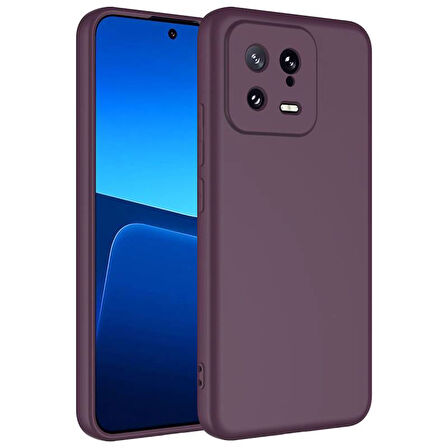 Xiaomi Mi 13 Lansman Kılıf İçi Dolgulu Esnek Soft Yapılı Premium Silikon Kapak RCV/Mara