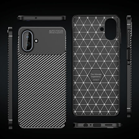 Samsung Galaxy A07 Kılıf Karekarbon Desenli Şık ve Dayanıklı Torvex Premium Silikon Kapak