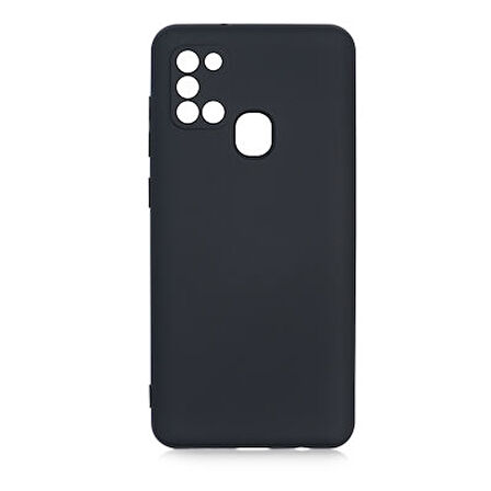 Samsung Galaxy A21S Kılıf Kılıf İçi Kadifeli Esnek Kadifon Lansman Premium Silikon Kılıf