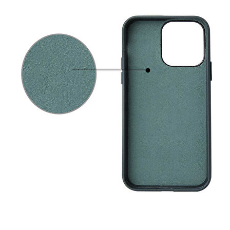 iPhone 11 Pro Max Kılıf Kamera Çerçeveli Pu Deri Deriva Premium Kapak