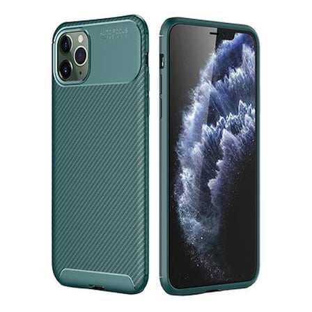 iPhone 11 Pro Max Kılıf Karekarbon Desenli Şık ve Dayanıklı Torvex Premium Silikon Kapak