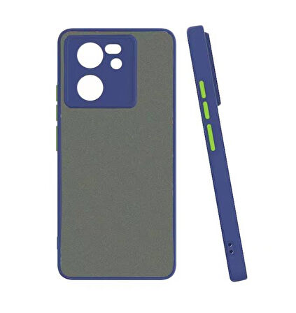 Xiaomi Mi 13T Pro Kılıf Kenarları Renkli arkası Mat Rexa Premium Silikon Kapak