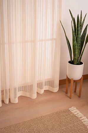 Dökümlü Dayanıklı Dekoratif Gramajlı Tül Perde  Pile Mutfak Salon Yatak Odası Çocuk Odası Antre