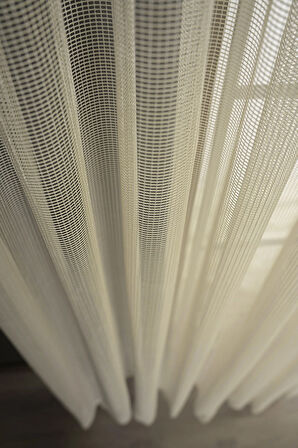 Dökümlü Dayanıklı Dekoratif Gramajlı Tül Perde  Pile Mutfak Salon Yatak Odası Çocuk Odası Antre