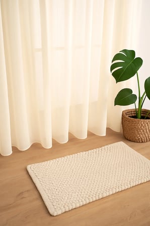 Keten İçeren Tül Perde Doğal Natural Ütü istemez  Salon Oturma Odası Yatak Odası Antre