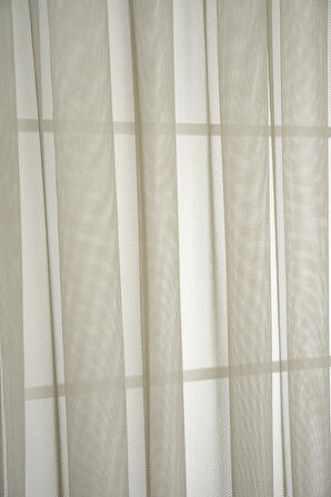 Natural Şık Dökümlü Gramajlı Tül Perde Kırışmaz  Salon Oturma Odası Yatak Odası Mutfak Antre