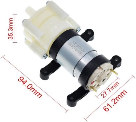 Mini Su Pompası DC 6-12V R385 Akvaryum Sera 90-120 L/H Bitki Sulama Hava Motoru - Akvaryum Su Pompası