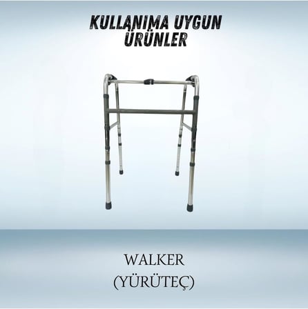 APLUSSAĞLIK Walker Yürüteç Lastiği Yumuşak Kaymaz Taban Yüksek Kalite 4'lü Avantaj Paket Gri