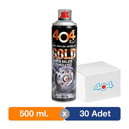 404 Gold Fren Balata Temizleyici Sprey 500 ml. - 30'lu Paket