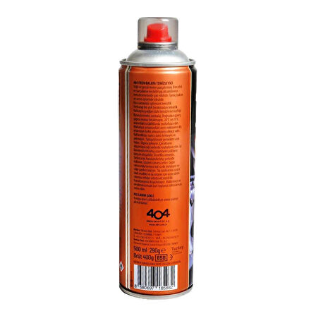 404 Gold Fren Balata Temizleyici Sprey 500 ml. - 30'lu Paket