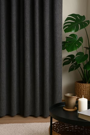 Dekoratif Şık %5 Simli Natural Yumuşak Dökümlü Fon Perde Salon Oturma Odası Yatak Odası Antre