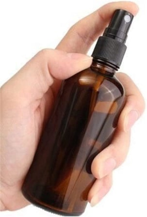 Paradise 2 adet Siyah Sprey Başlıklı Amber Cam Şişe 100ml