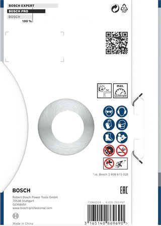 Professional Accessories Elmas Kesme Ve Delme Aksesuarları, Disk, Gri, 1 Adet, 12,5 cm
