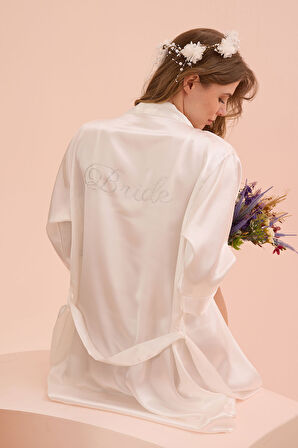 iShe Ekru Bride Sabahlık NBB3232