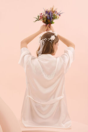 iShe Ekru Bride Sabahlık NBB3232