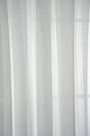 Estetik Modern Flamlı Dokulu Pileli Tül Perde Salon Oturma Odası Yatak Odası Çocuk Odası