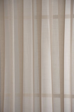 Estetik Modern Flamlı Dokulu Pileli Tül Perde Salon Oturma Odası Yatak Odası Çocuk Odası