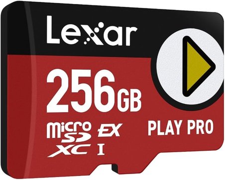 Play PRO MicroSDXC Express Kartı 256 GB, 900 MB/s'ye kadar okuma, 600 MB/s yazma, oyun optimizasyonlu, A2, 4K, el konsolları için yüksek hızlı hafıza kartı, anahtar, taşınabilir oyun cihazları
