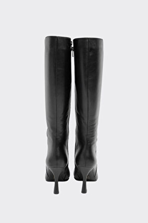 Kalem Topuklu Hakiki Deri Kadın Çizme