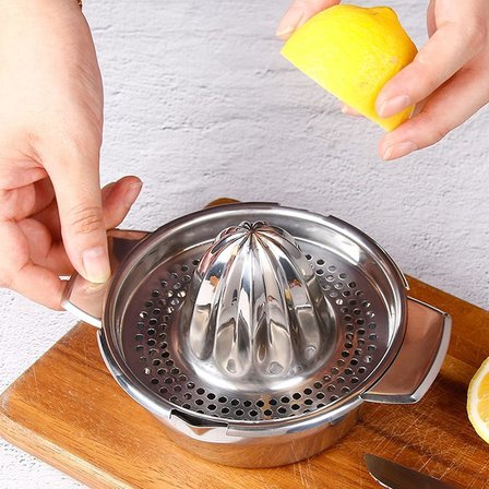 ® Paslanmaz Çelik Limon Sıkacağı Manuel Narenciye Sıkacağı Portakal Narenciye Presi Süzgeçli Meyve Sıkacağı Çelik El Tipi Limonluk