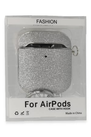 Apple Airpods 2 (2.nesil) Spell Simli Kılıf - Gümüş