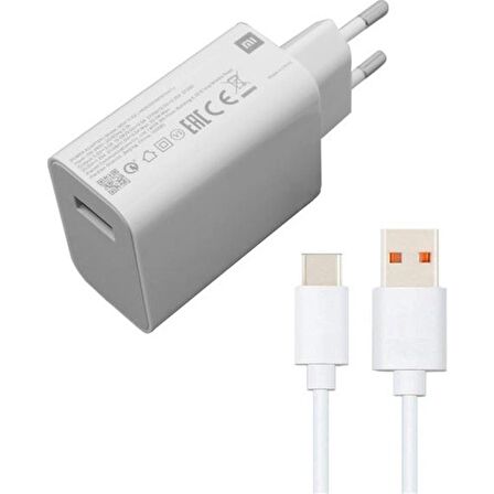 Xiaomi Type-C 33 Watt Hızlı Şarj Aleti Beyaz