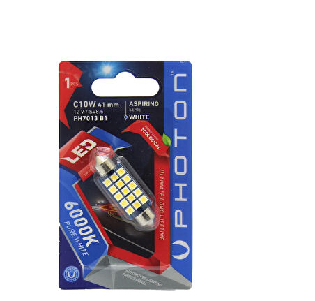 Photon12v Sofit Ampul 8 Ledli Beyaz 7000k Canbus 41 Mm 1 Ad