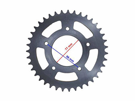 Cf Moto Arka Dişli 39t İç 77mm 5 Delikli Orjinal Cf Moto 250 Nk